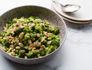 Asian broccoli salad with maple nut butter 3