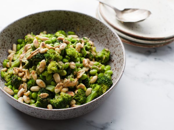 Asian broccoli salad with maple nut butter 3