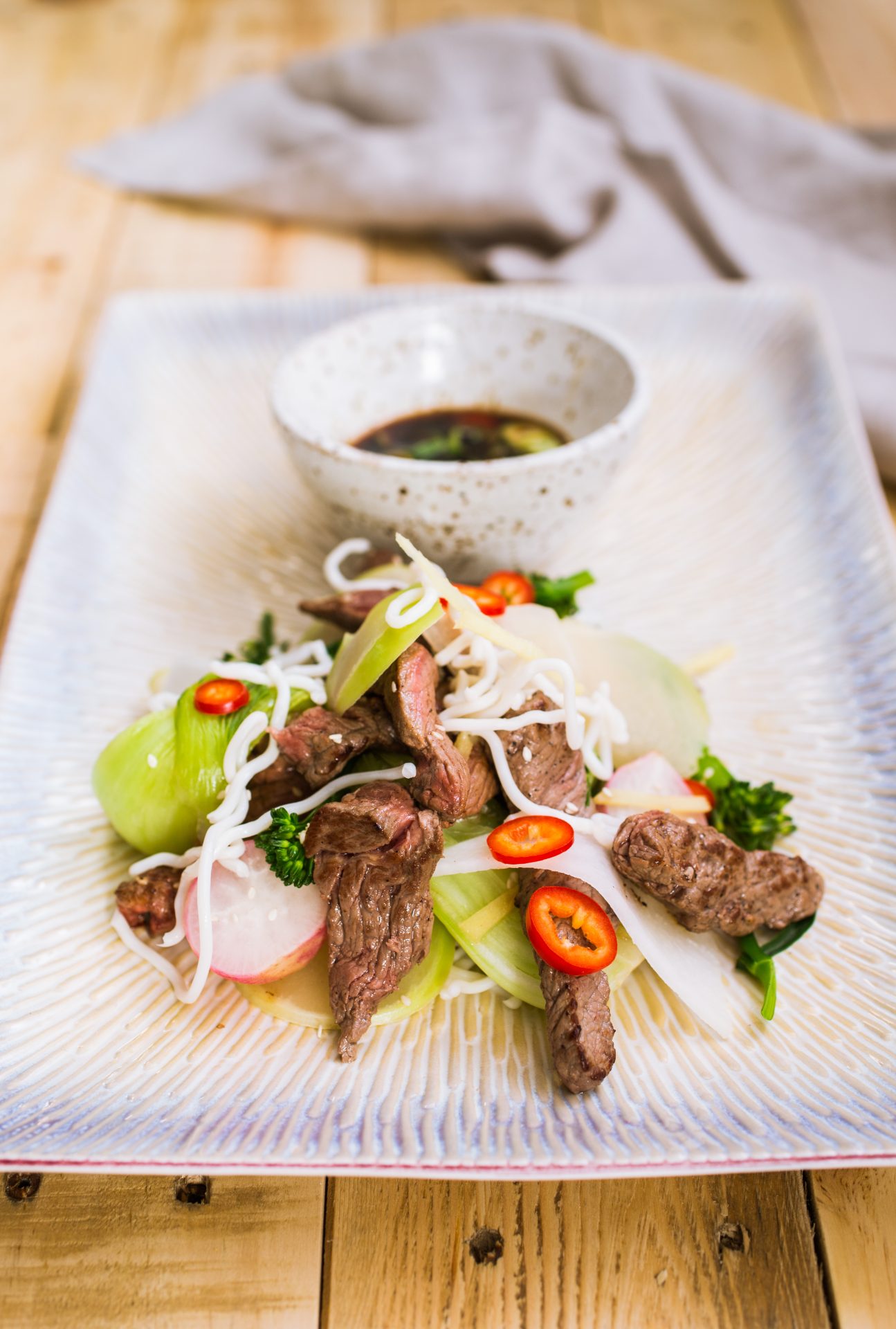 Beef And Noodle Stir Fry With Maple Asian Greens Maple From Canada   Beef And Noodle Stir Fry 