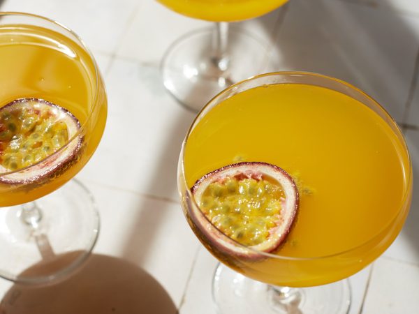 Passionfruit maple martini