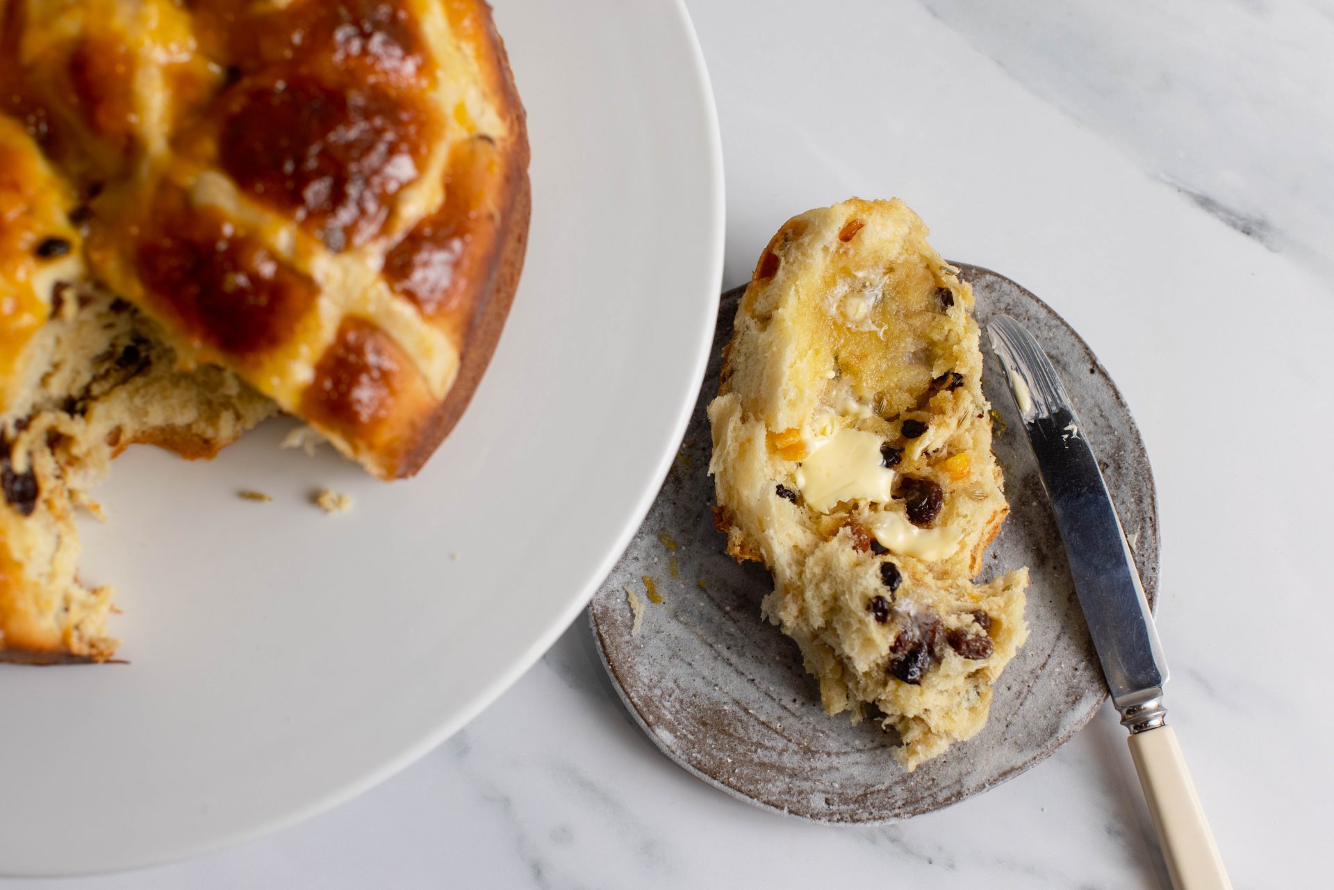 ‘Tear and Share’ Maple Hot Cross Buns - Maple from Canada
