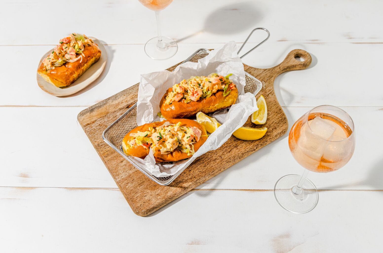 yellow umbrella lobster roll