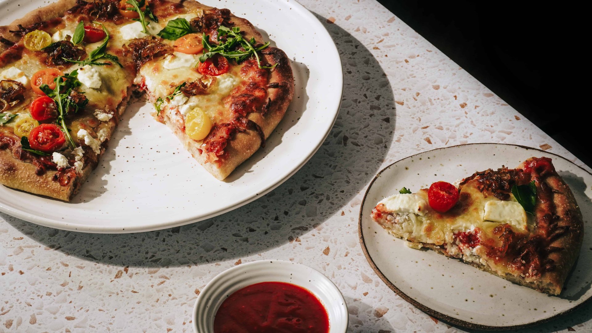 Hot Maple and Goat’s Cheese Pizza - Maple from Canada