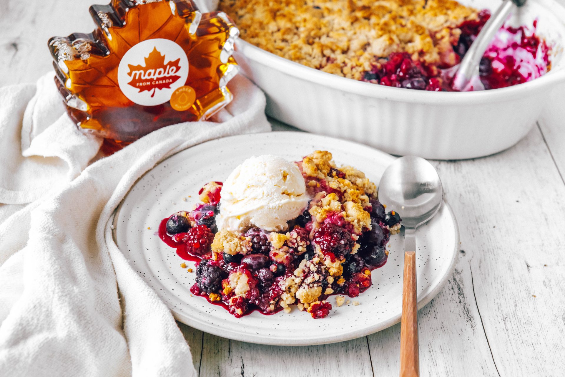 @Thrivingonplants, Cherie's Maple Vegan Berry Crumble - Maple from Canada