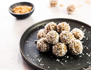 Maple Miso and Almold Protein Balls