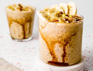Maple Peanut Butter Overnight Oats