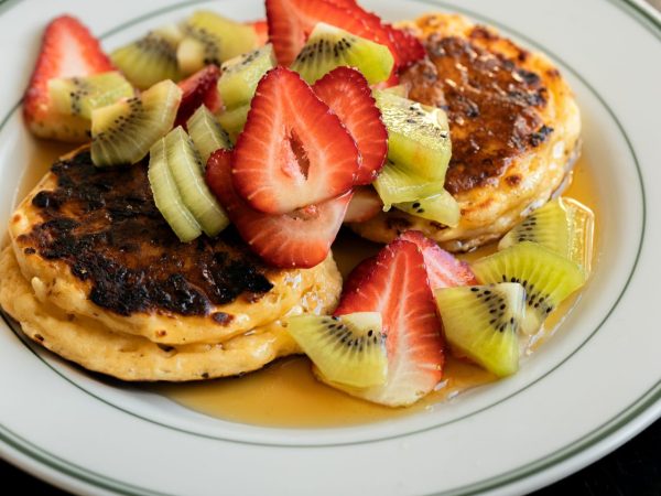 Cottage Cheese & Maple Syrup Pancakes