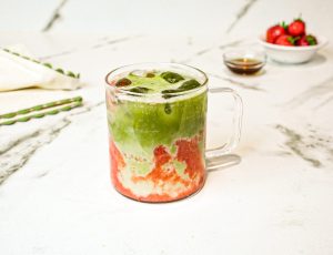 Strawberry Matcha Latte