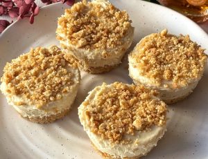 maple protein cheesecake cups