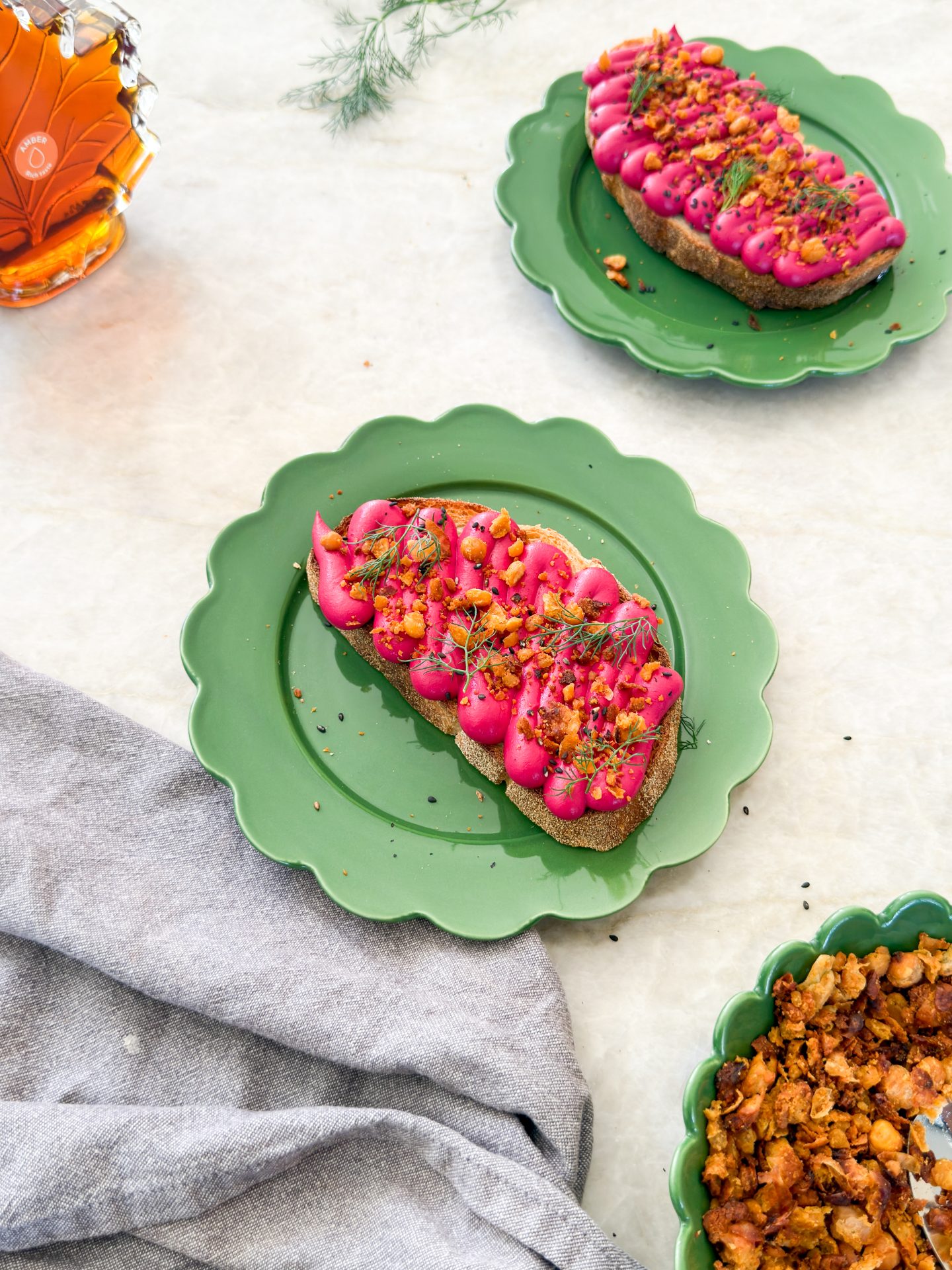 Plantbaes X Chloe E Vegan's Maple Beet Toast - Maple from Canada