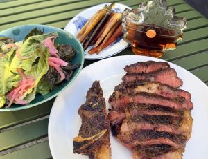 Maple Ribeye Plate with Glazed Dutch Carrots & Cos Salad